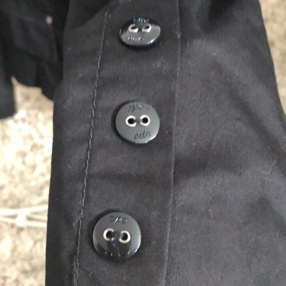 Black cotton mix blazer, edc by Esprit, M, worn once, 2 fake pockets in front, - Picture 8 of 10